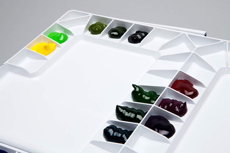 Mijello Studio Watercolor Palette, 55 Paint Wells, Blue, Foam Dauber Included, 14.4"" X 1.5"" X 9.13"", 1 - Image 3